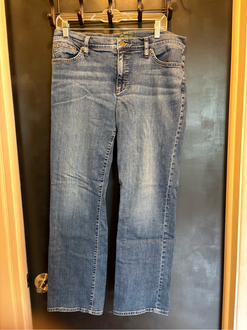 Lauren Ralph Lauren Women’s Classic Straight Cut Jeans Size 14 Medium Wash